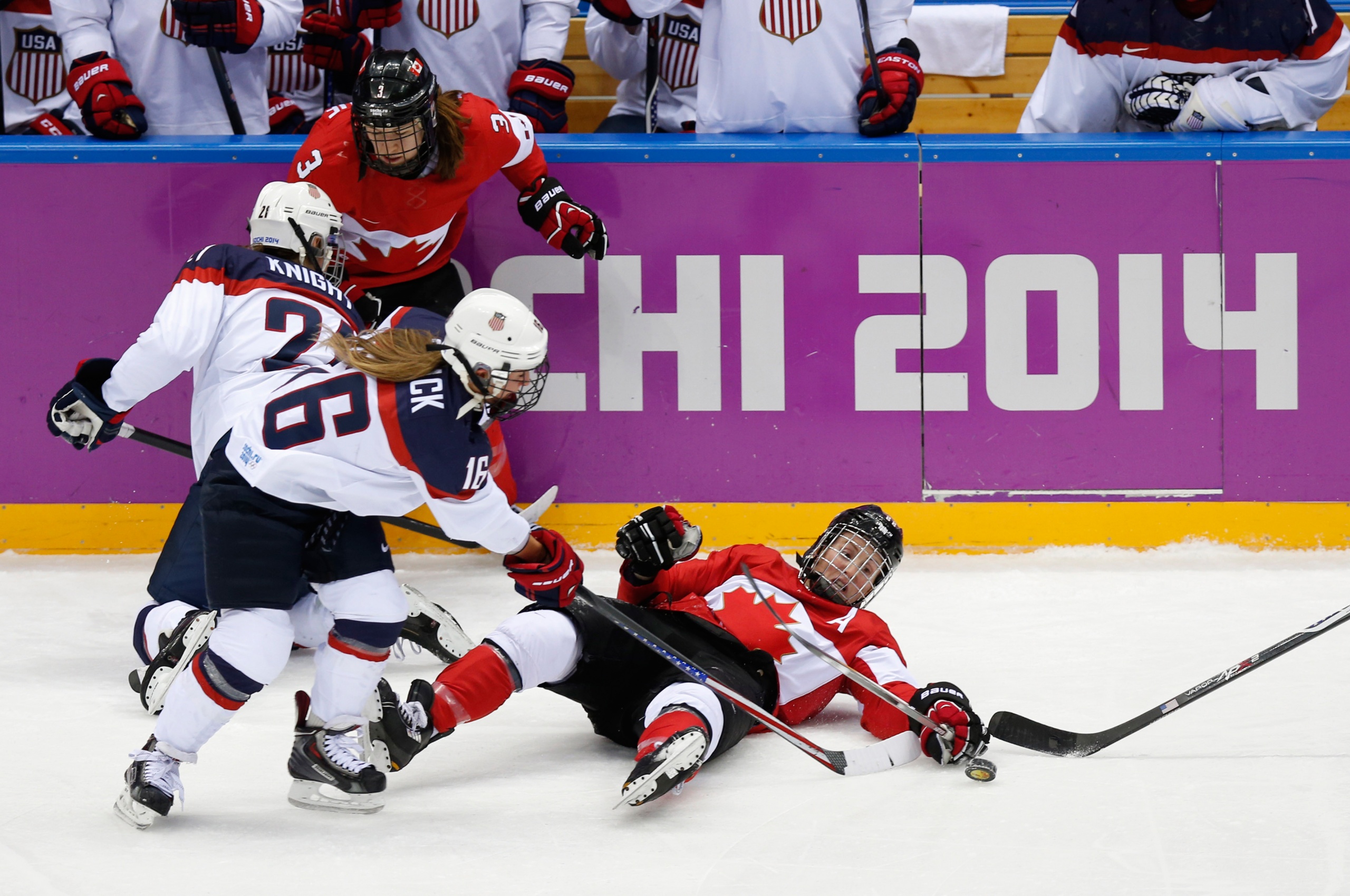 Ice Hockey Women Match In Sochi 2014