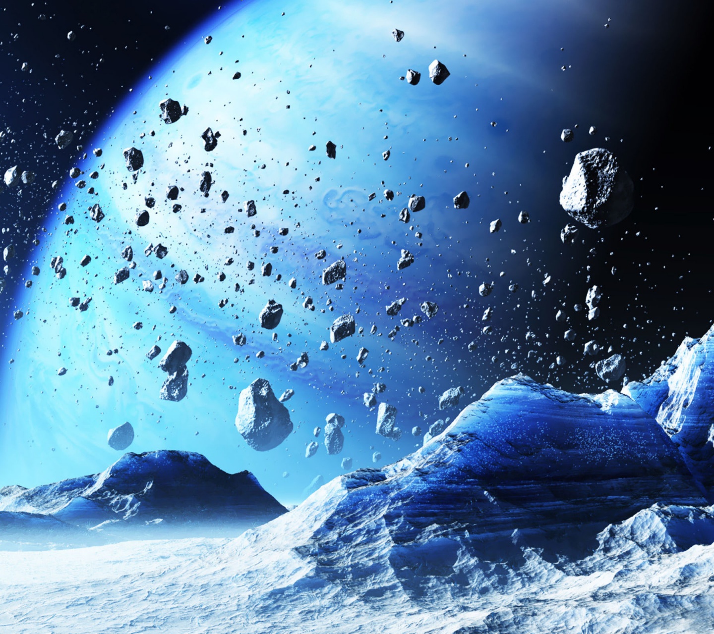 Icy Planet Space