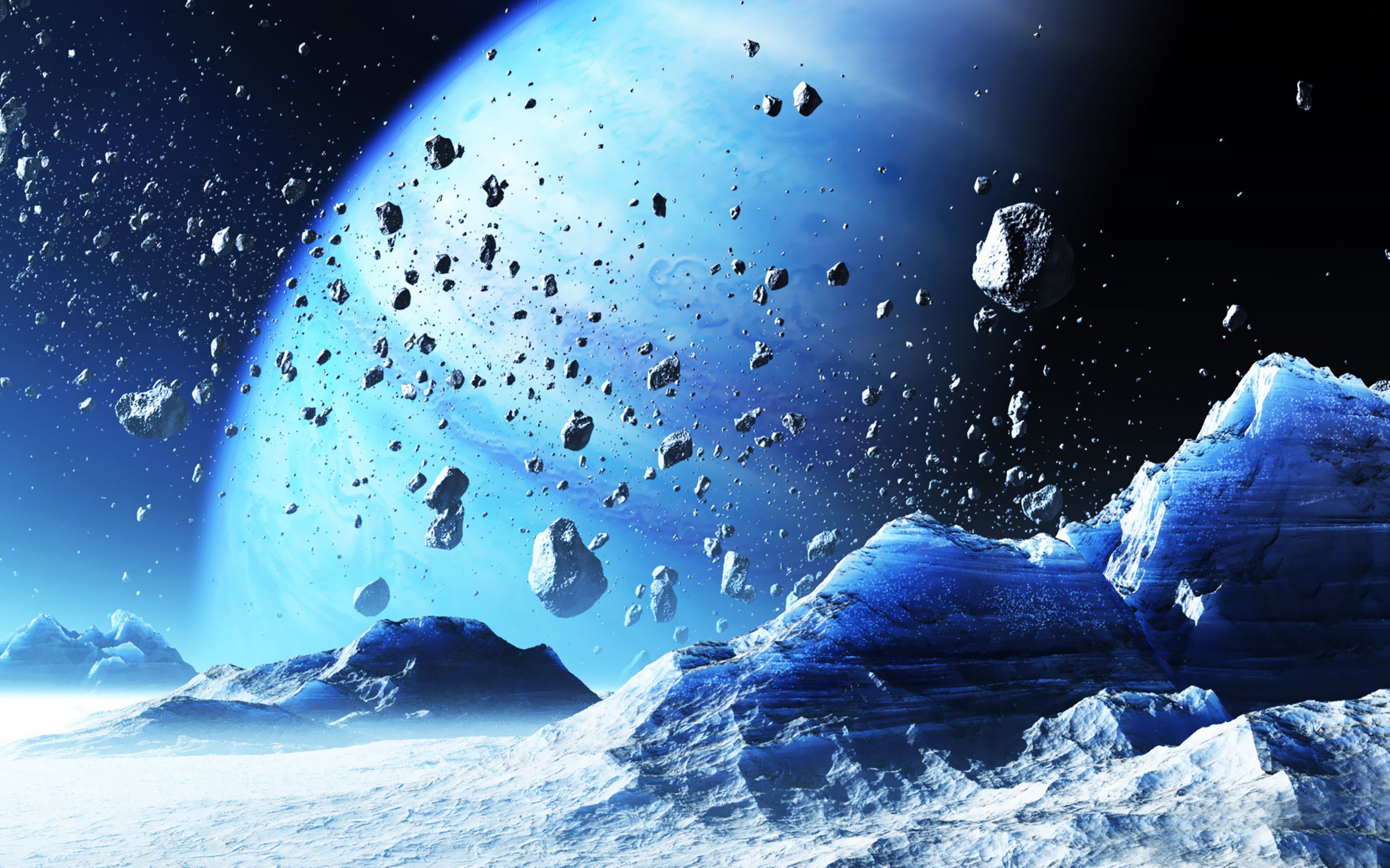 Icy Planet Space