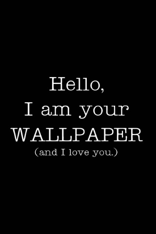 Im Your Wallpaper And I Love You