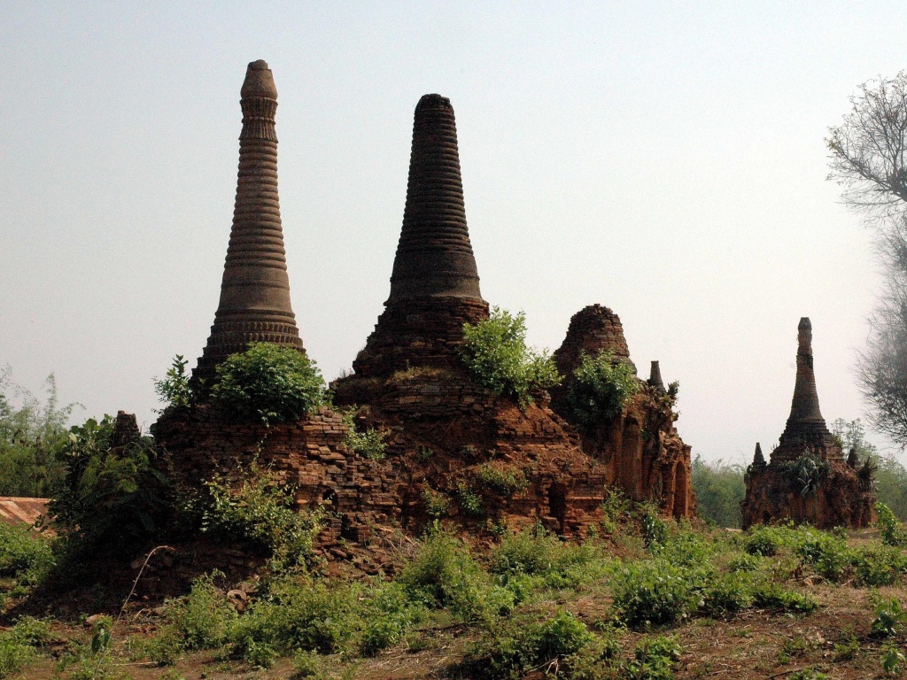 Indein Inle Lake Stupas Burma