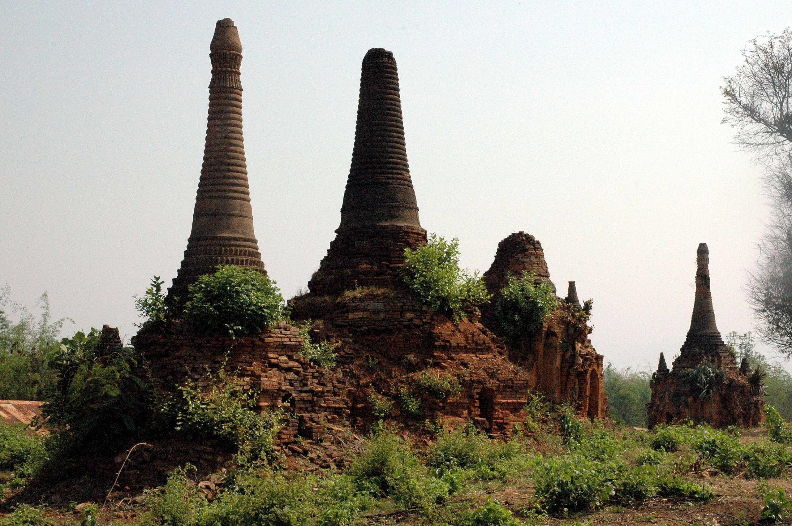 Indein Inle Lake Stupas Burma