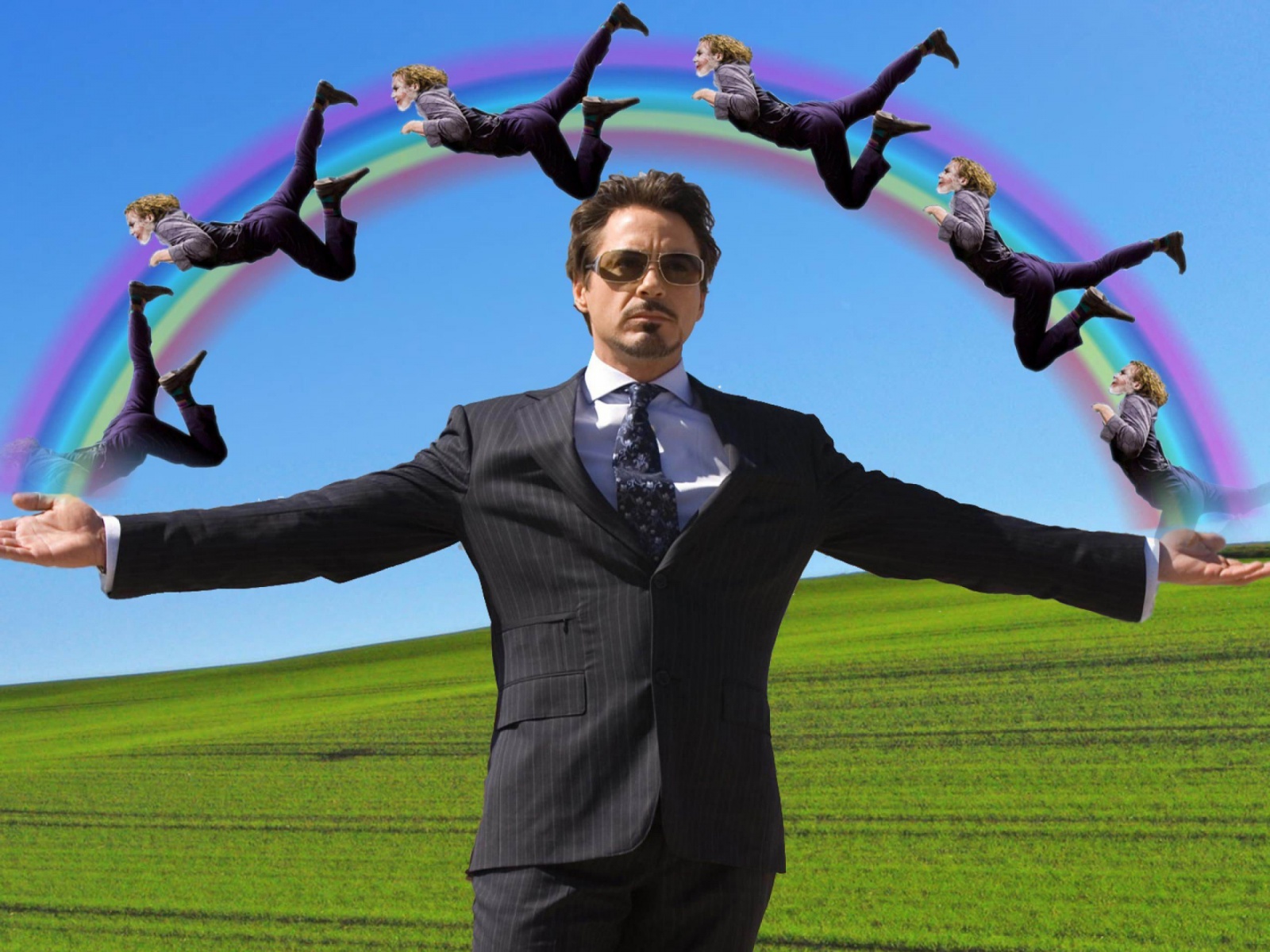 Iron Man The Joker Funny Rainbows Tony Stark Robert Downey Jr