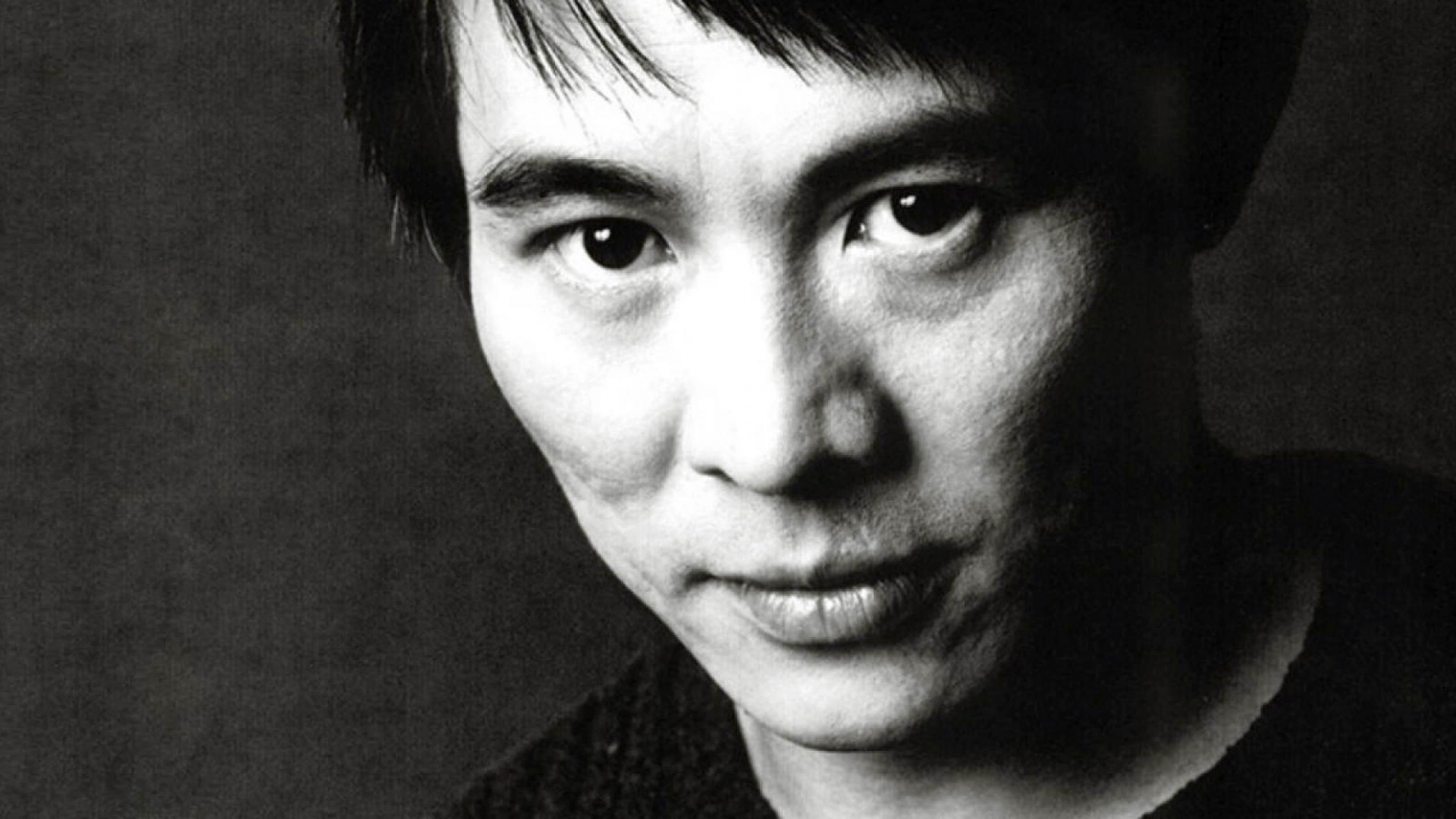 Jet Li Face Eyes Brunette Celebrity Man Actor Black White