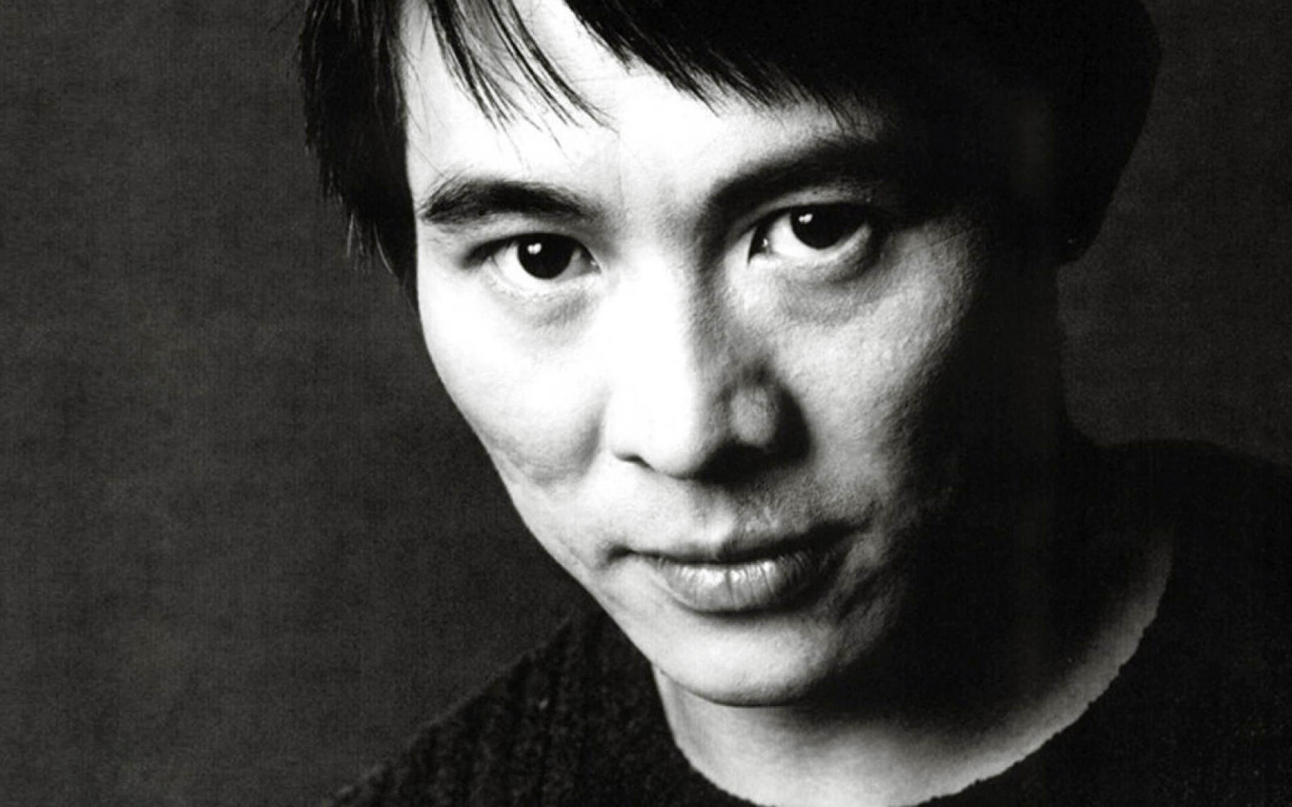 Jet Li Face Eyes Brunette Celebrity Man Actor Black White