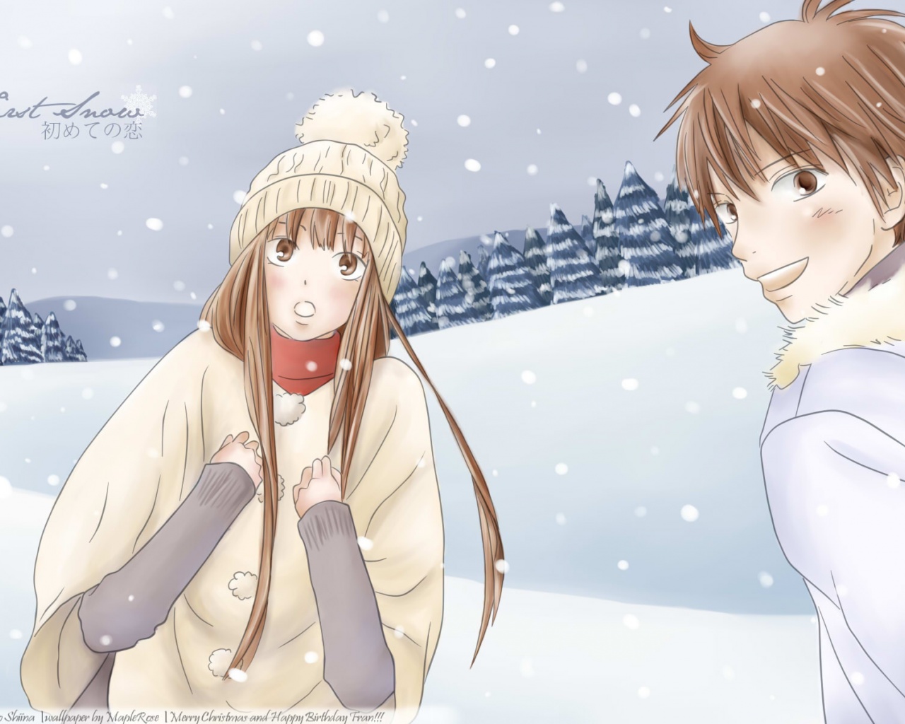 Kimi Ni Todoke Winter Snow Sawaki Kazehaya