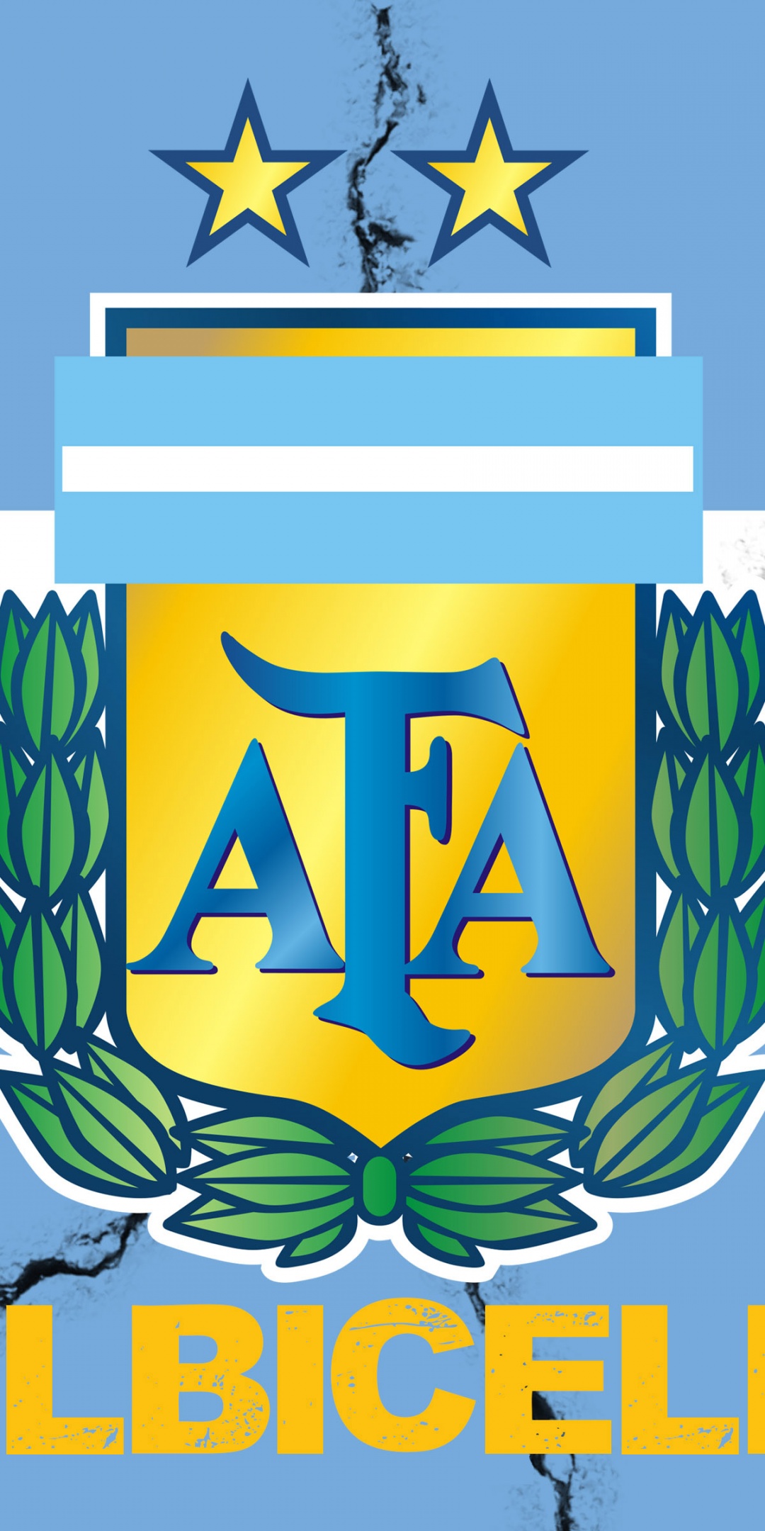 La Albiceleste Argentina Football Crest