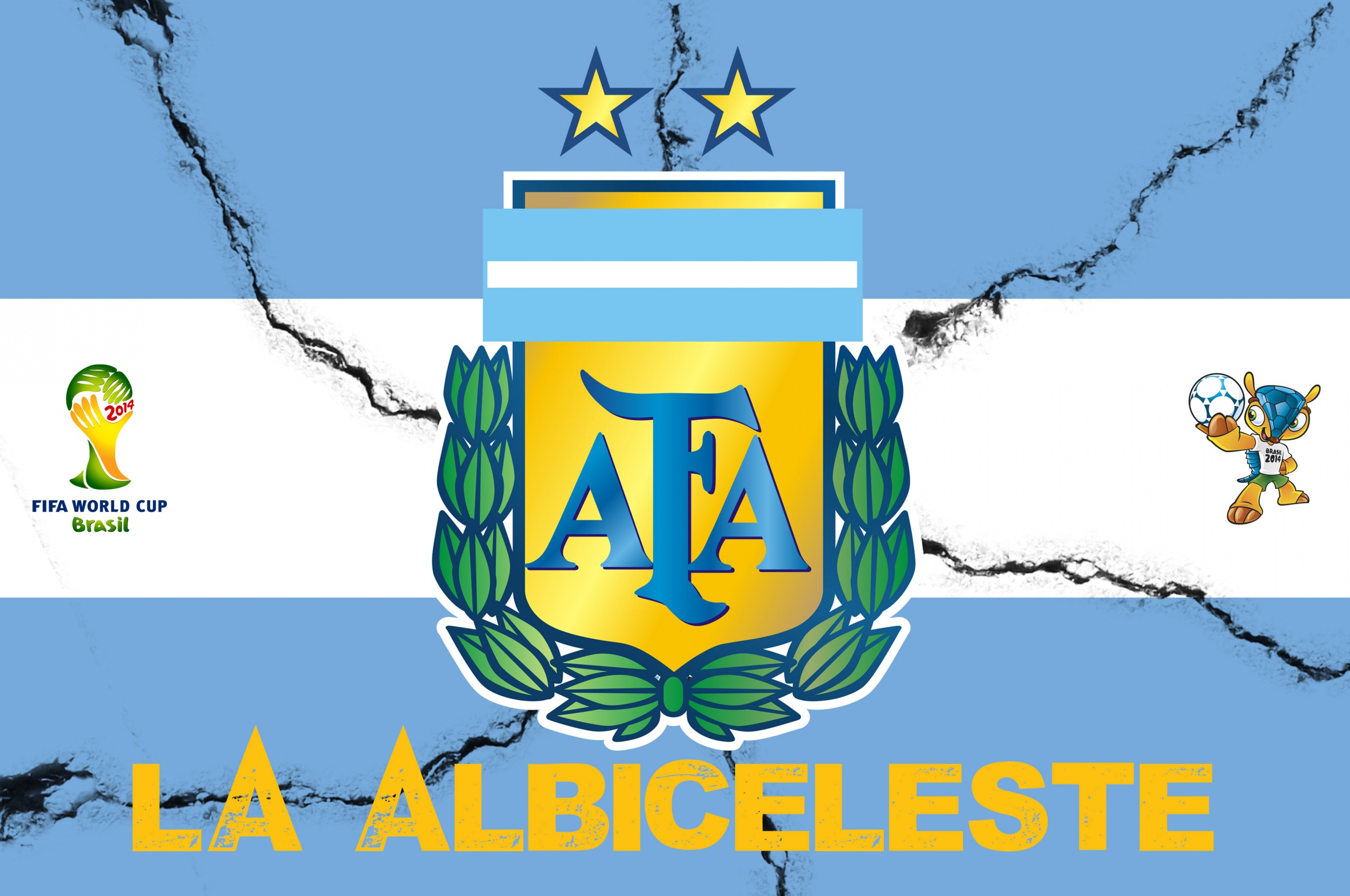 La Albiceleste Argentina Football Crest