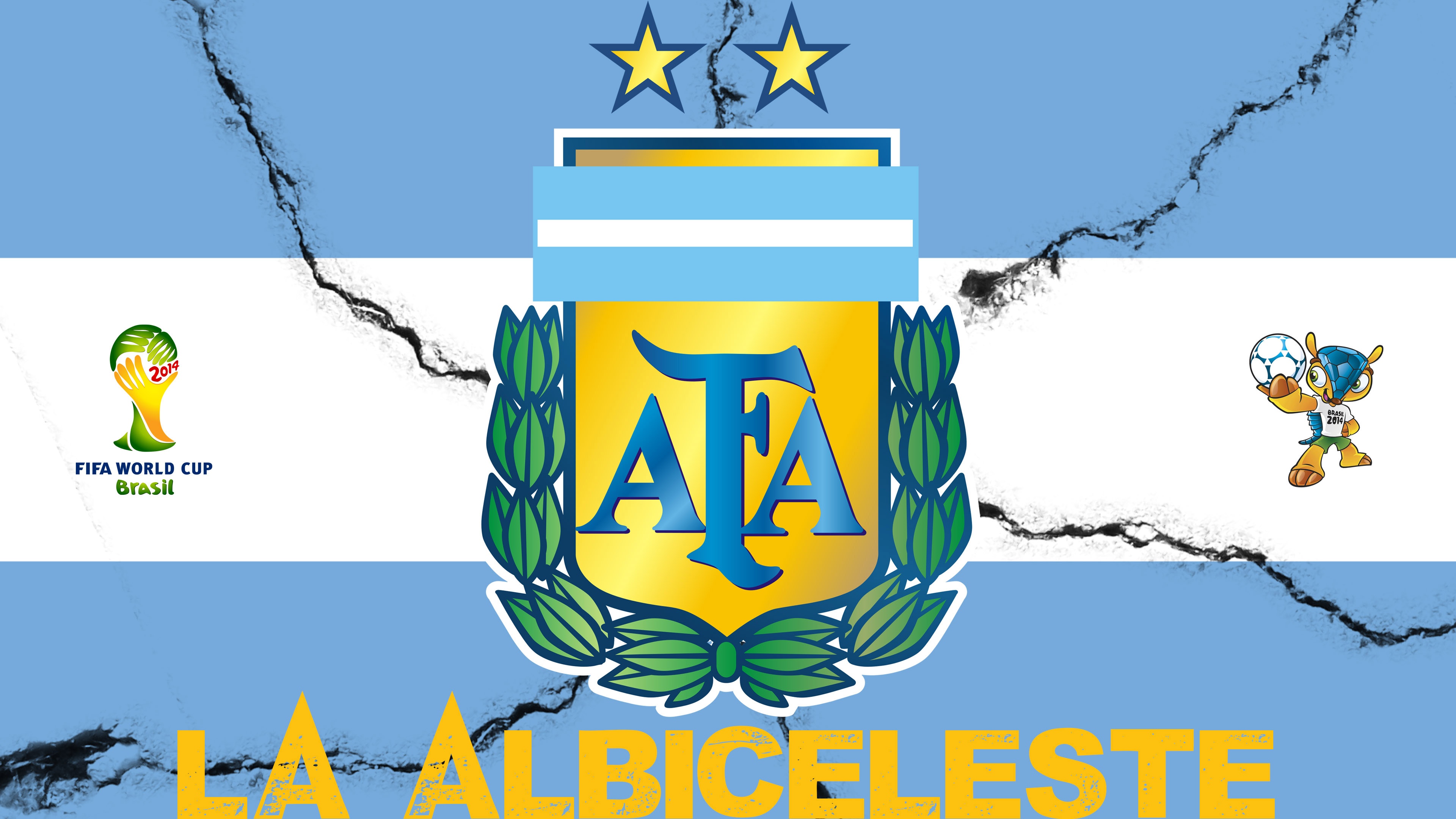 La Albiceleste Argentina Football Crest