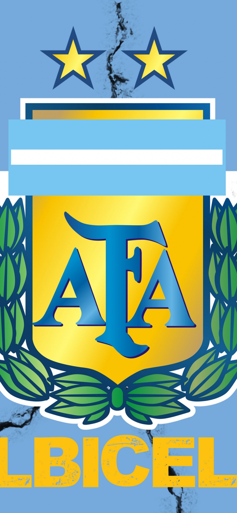 La Albiceleste Argentina Football Crest