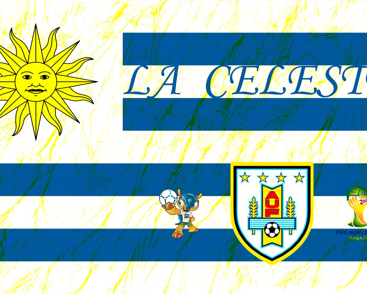 La Celeste Uruguay Football Crest Logo