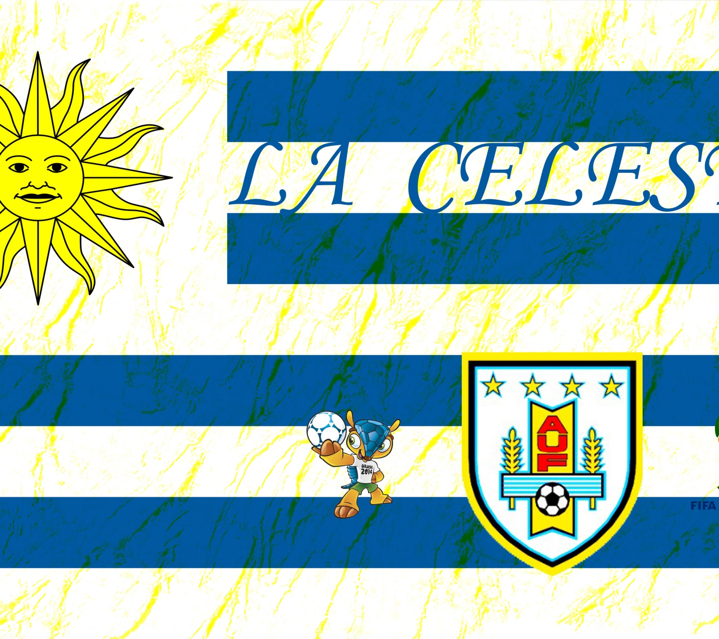 La Celeste Uruguay Football Crest Logo