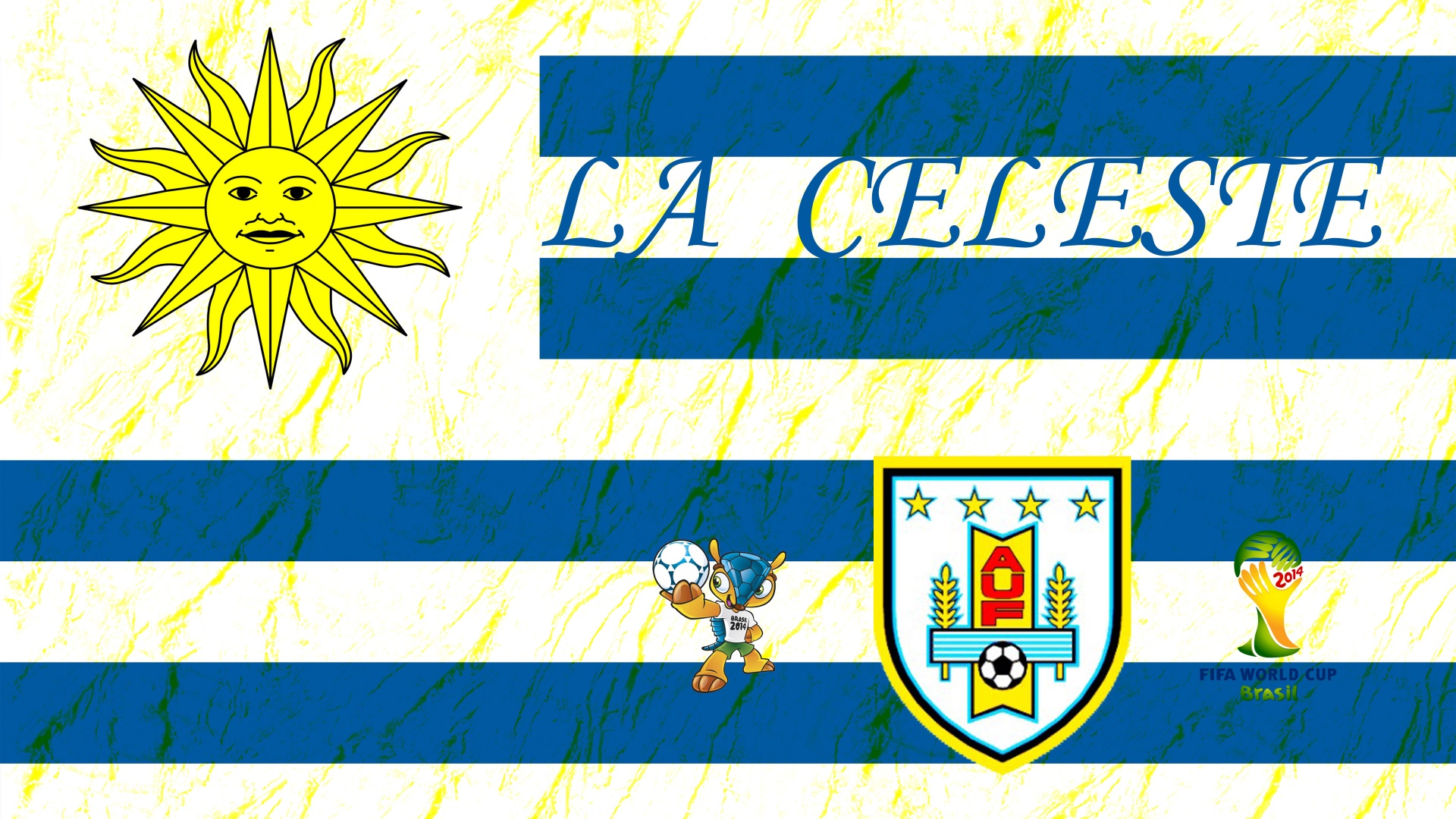 La Celeste Uruguay Football Crest Logo