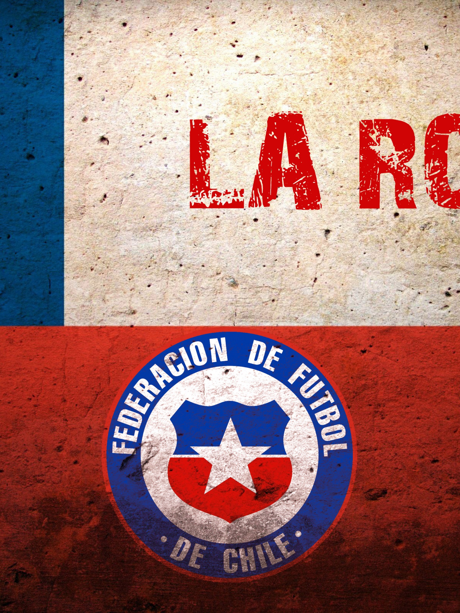 La Roja Chile Football Crest Logo