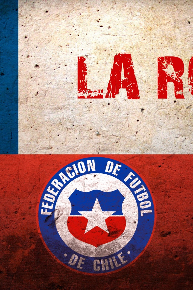 La Roja Chile Football Crest Logo