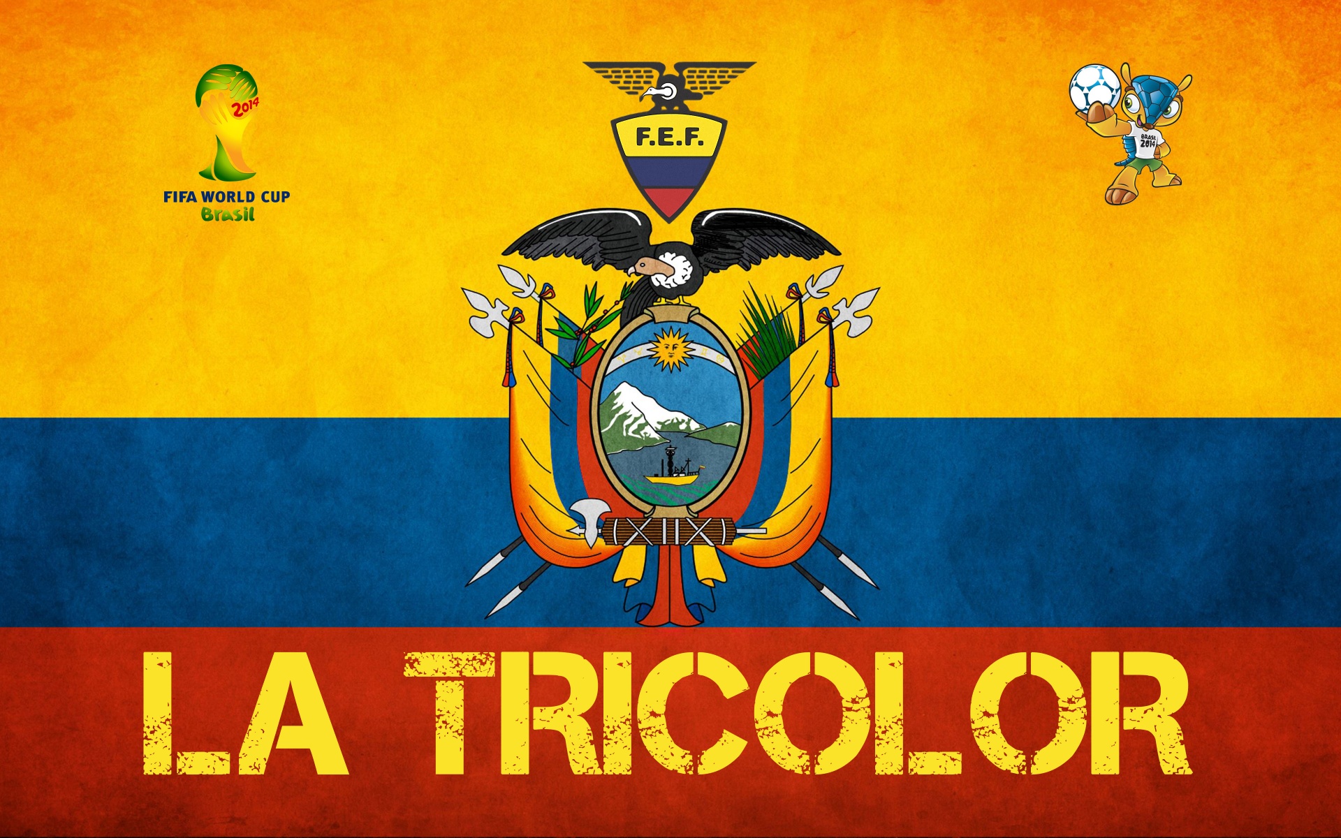 La Tricolor Ecuador Football Crest Logo