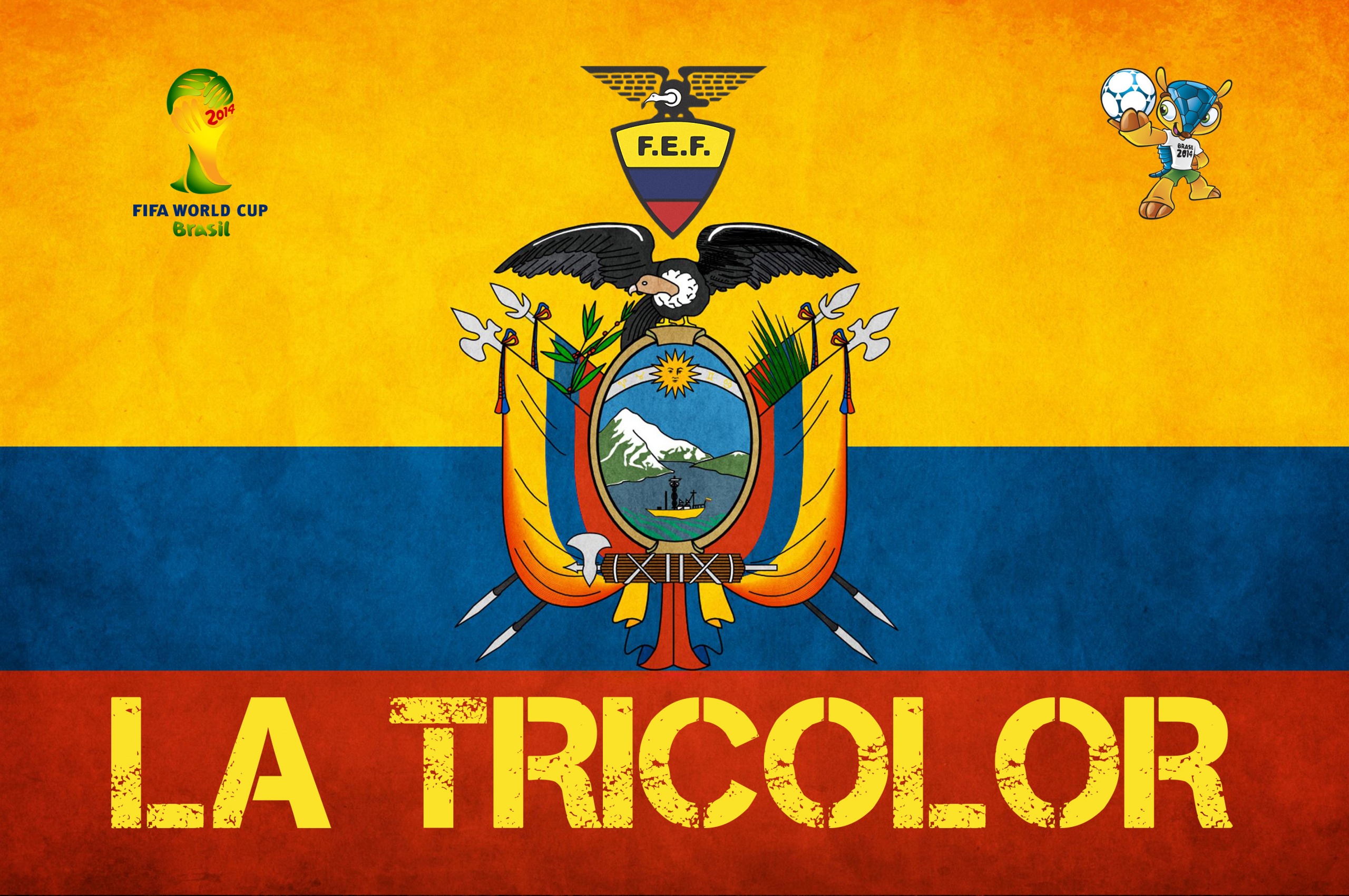 La Tricolor Ecuador Football Crest Logo