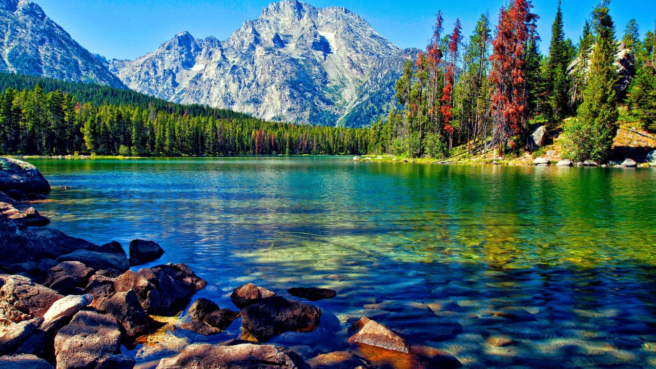 Lake And Mountains