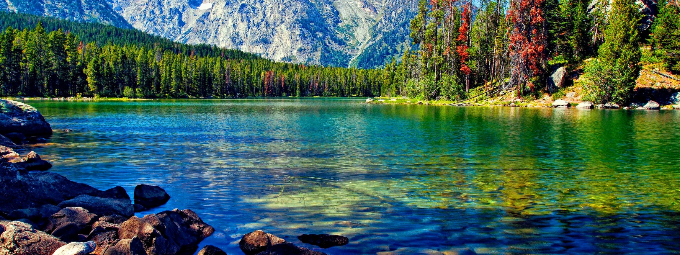 Lake And Mountains