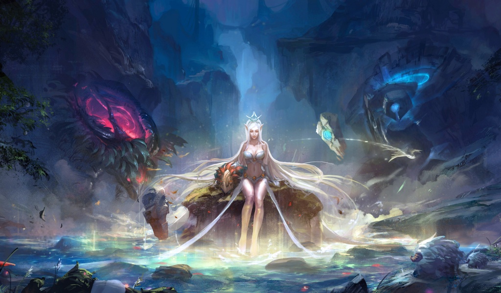 League Of Legends Janna Fantasy Girl