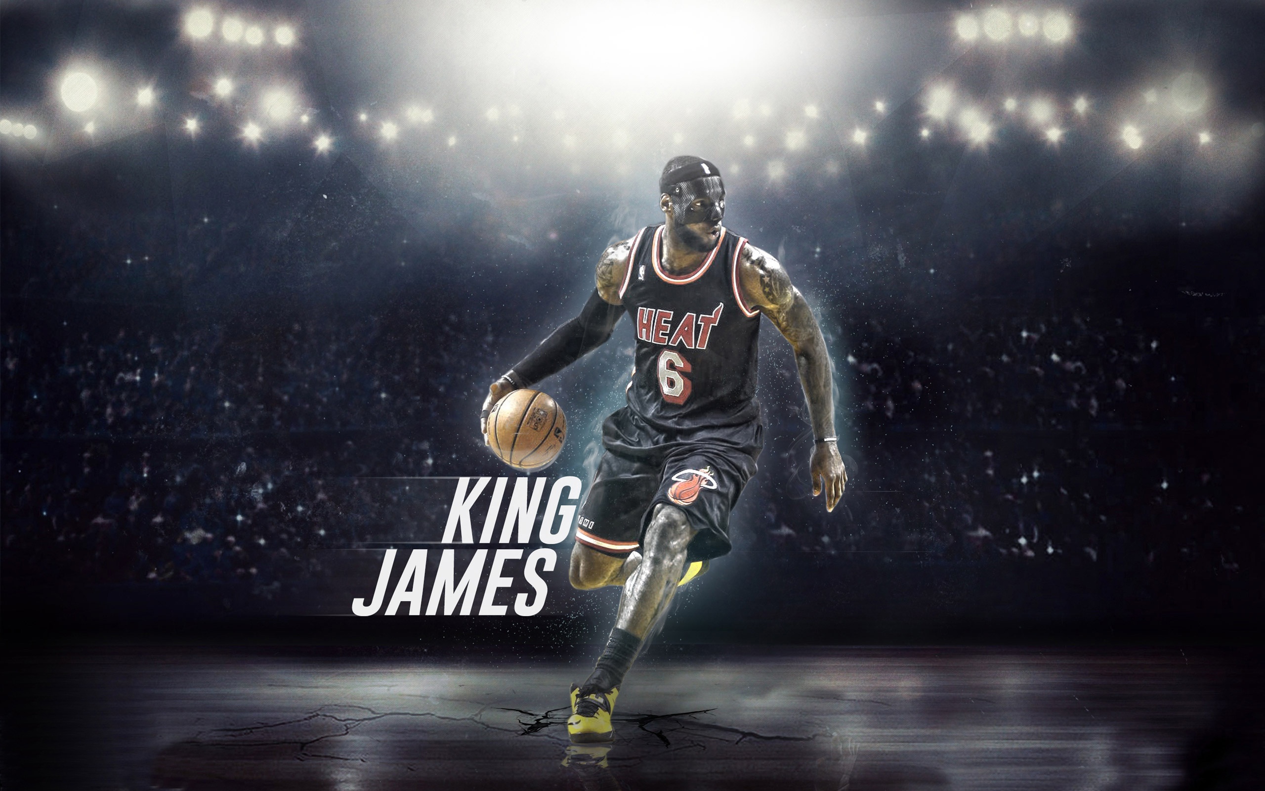 LeBron James With Mask