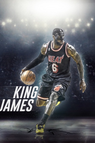 LeBron James With Mask