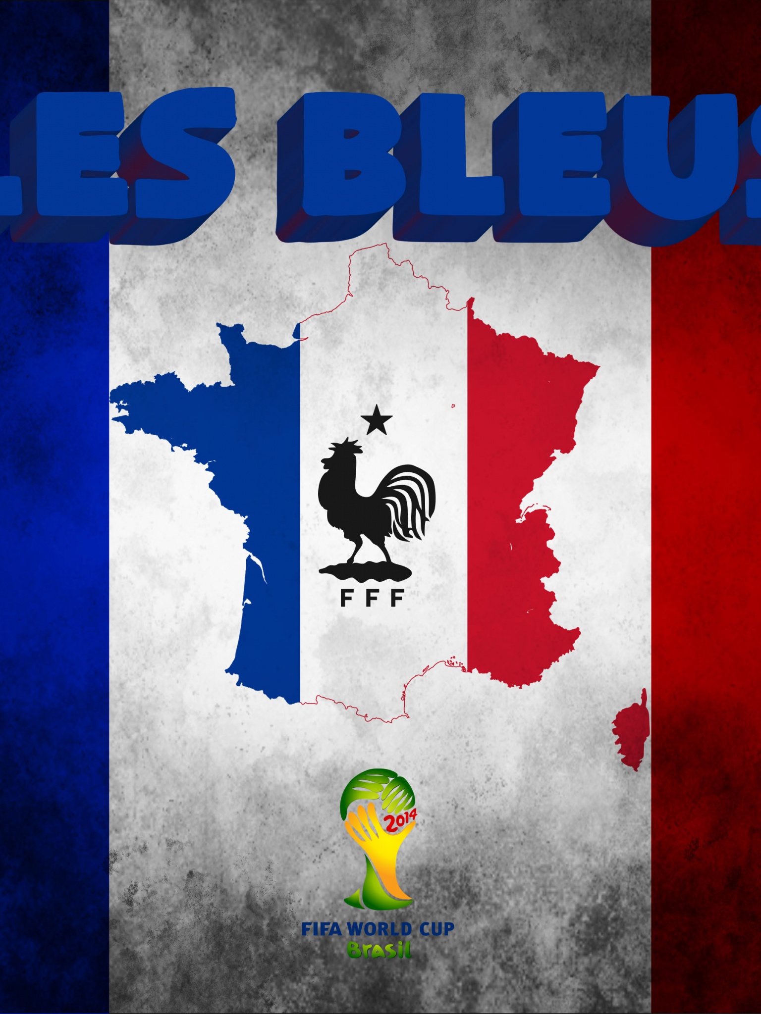 Les Bleus Football Crest France