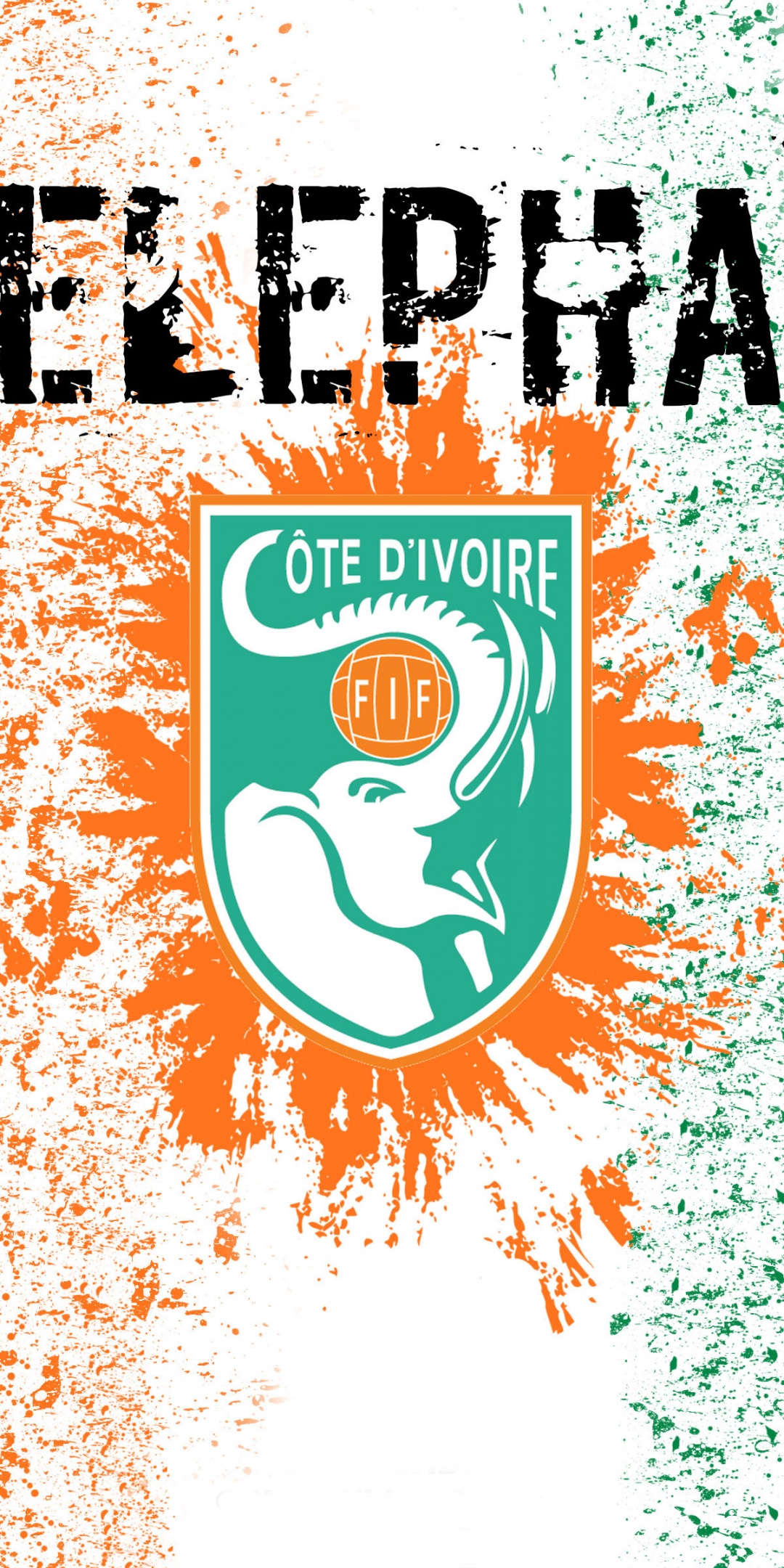 Les Elephants Ivory Coast Football Crest