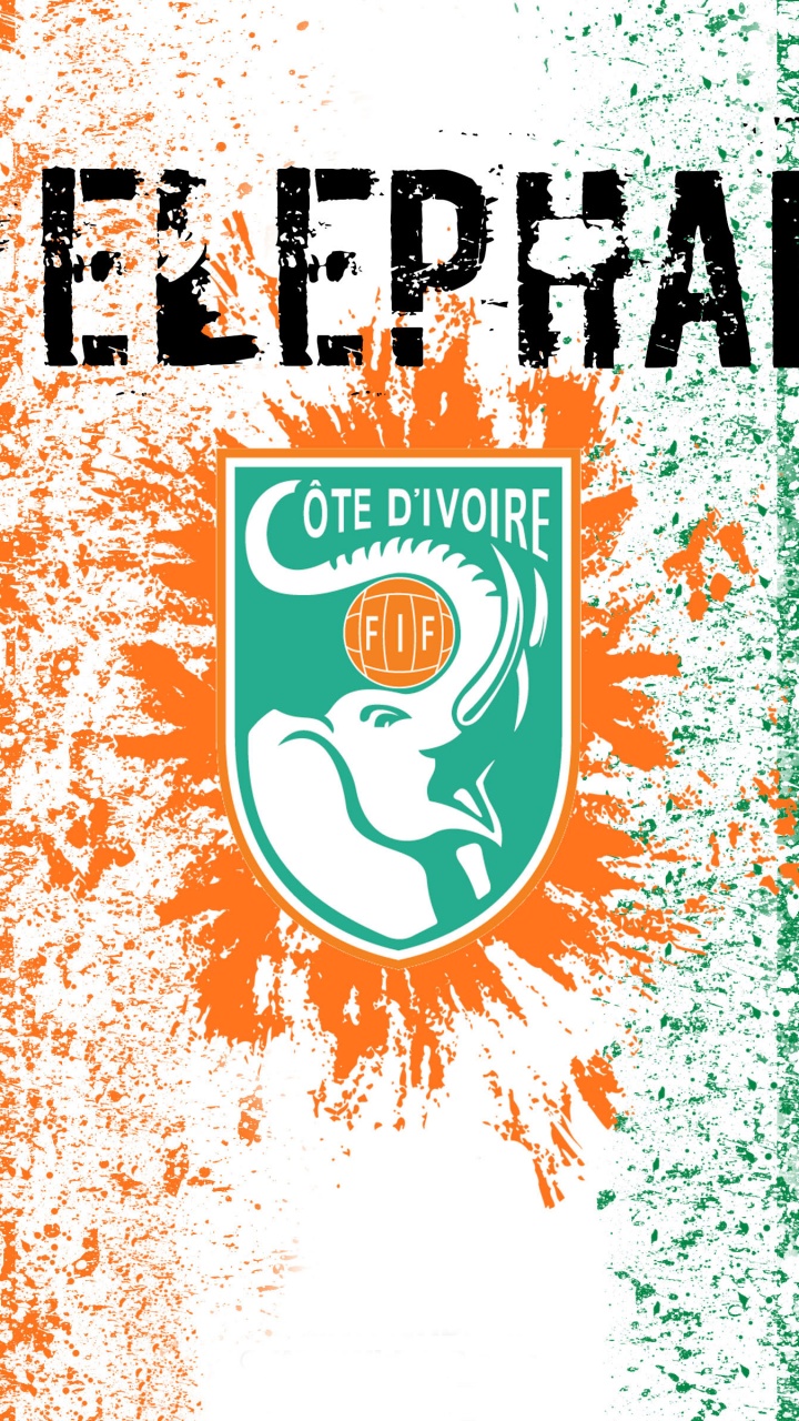 Les Elephants Ivory Coast Football Crest