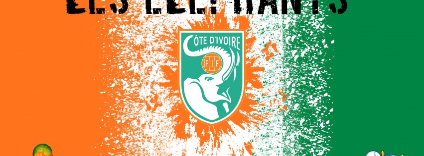 Les Elephants Ivory Coast Football Crest