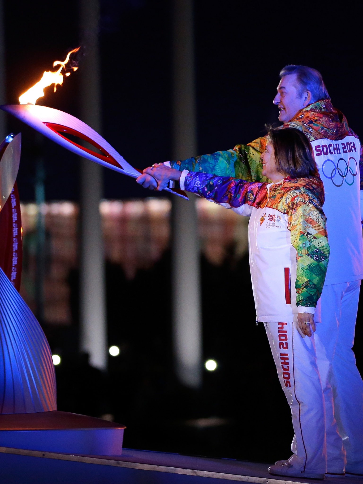 Lighting Of The Olympic Flame Sochi