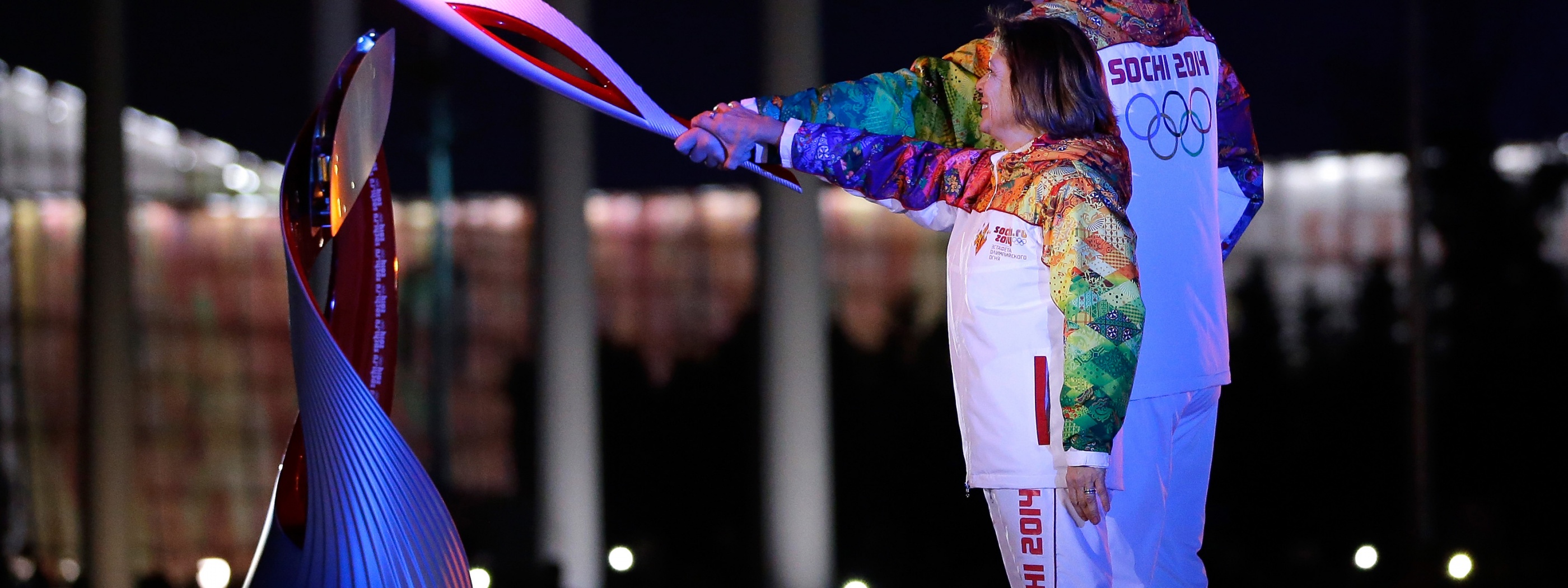 Lighting Of The Olympic Flame Sochi