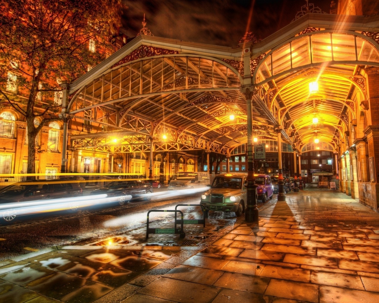 London Lights Street Evening Night City Landscape