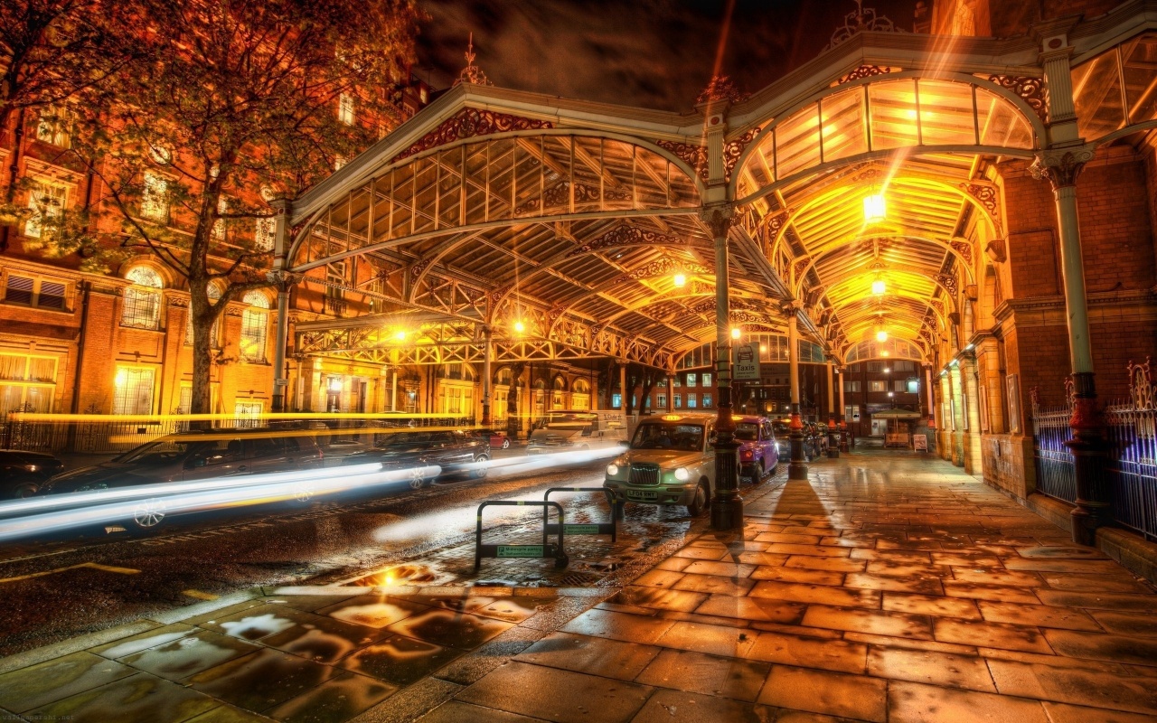 London Lights Street Evening Night City Landscape