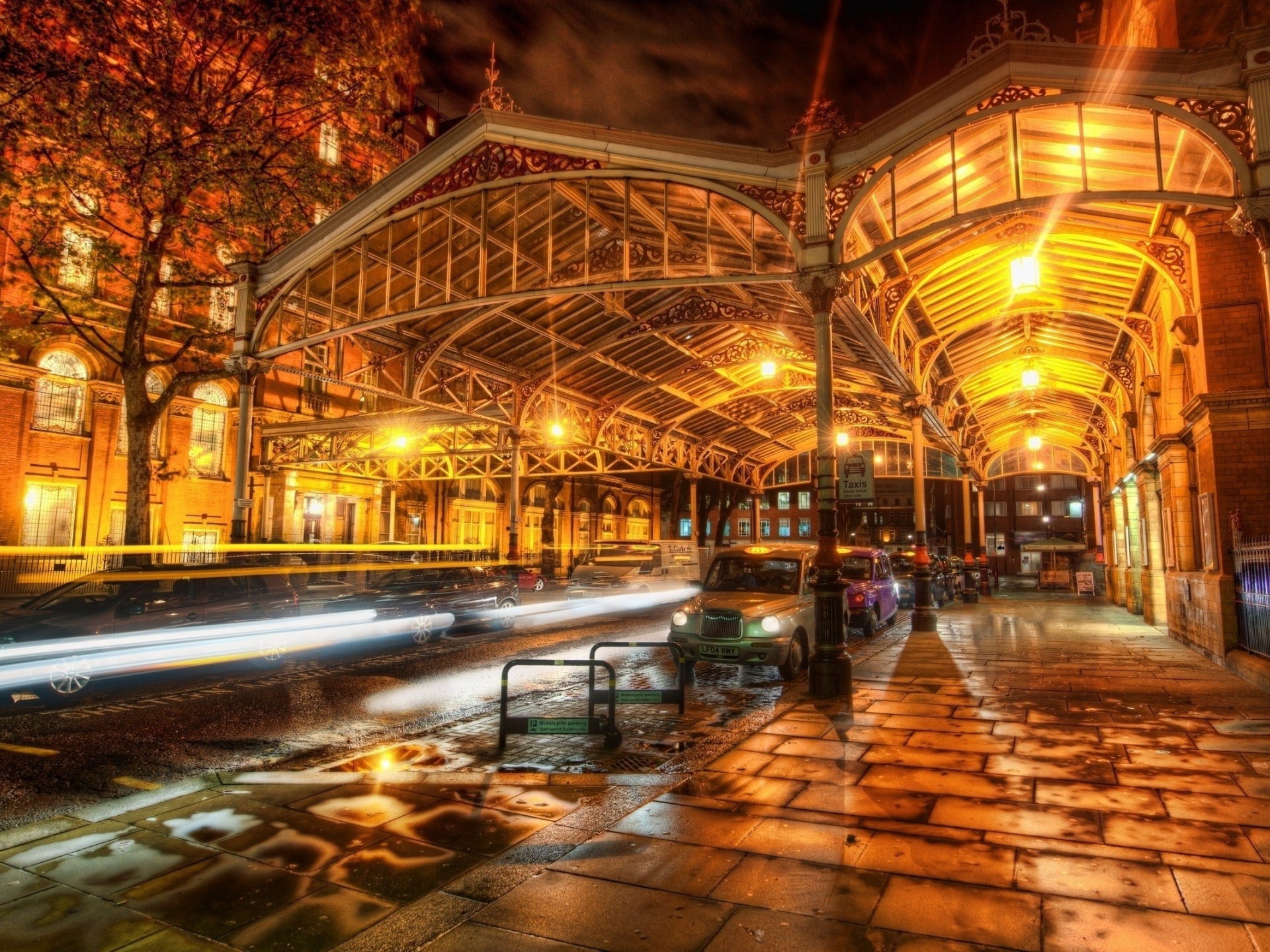 London Lights Street Evening Night City Landscape