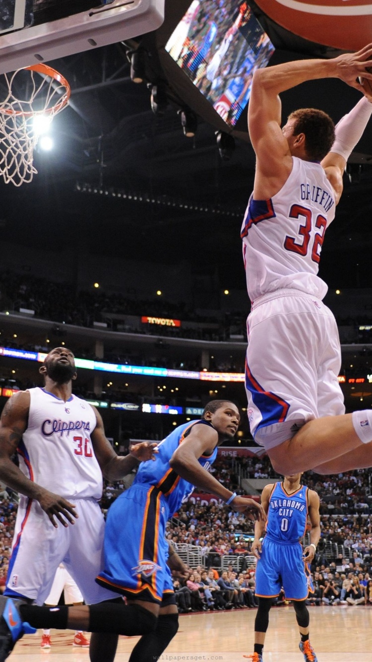 Los Angeles Clippers Nba American Professional Basketball Blake Griffin Dunk On Perkins