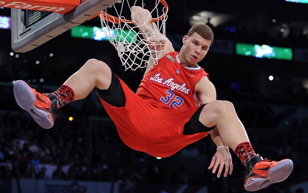 Los Angeles Clippers Nba American Professional Basketball Blake Griffin Dunks