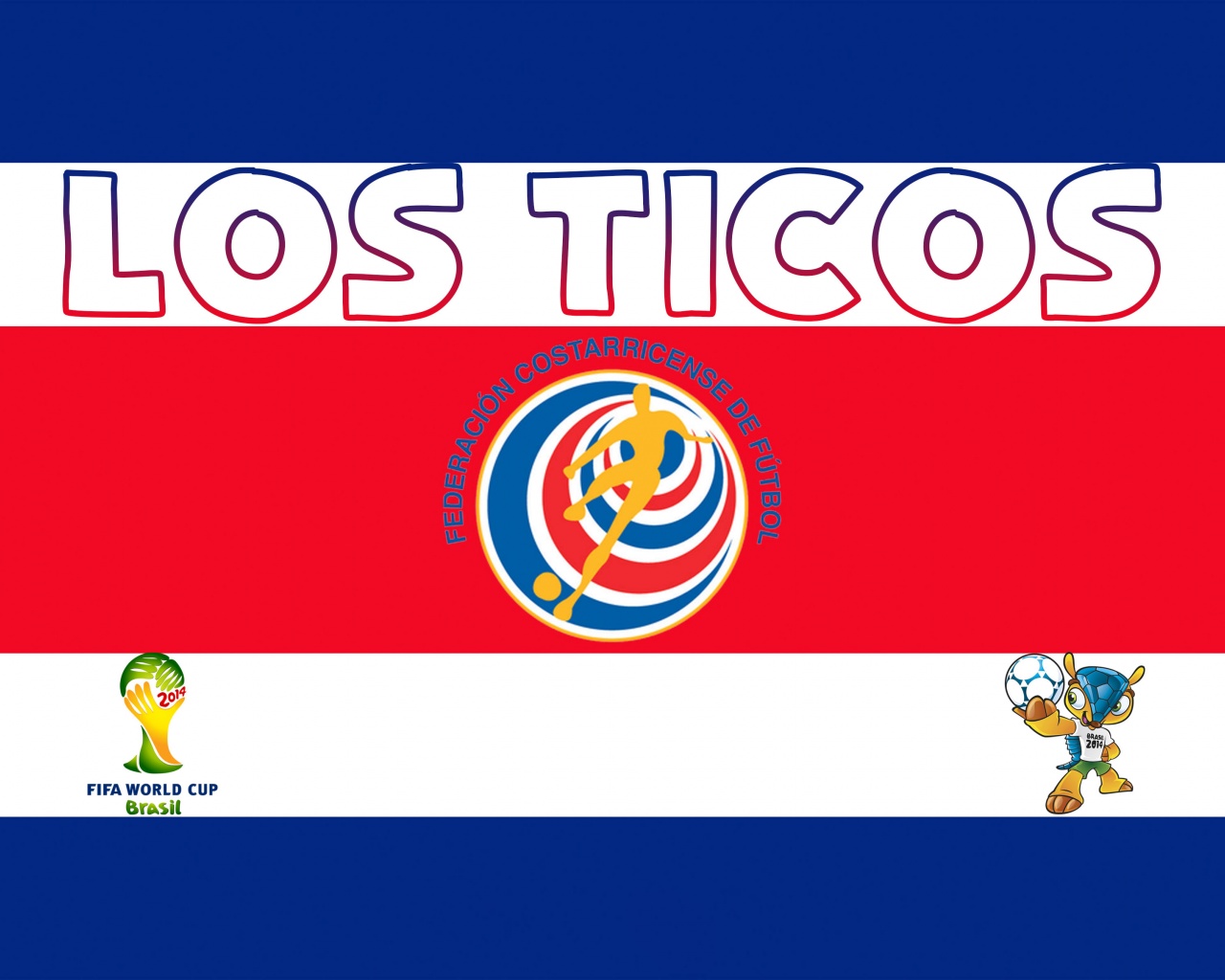 Los Ticos Costa Rica Football Crest