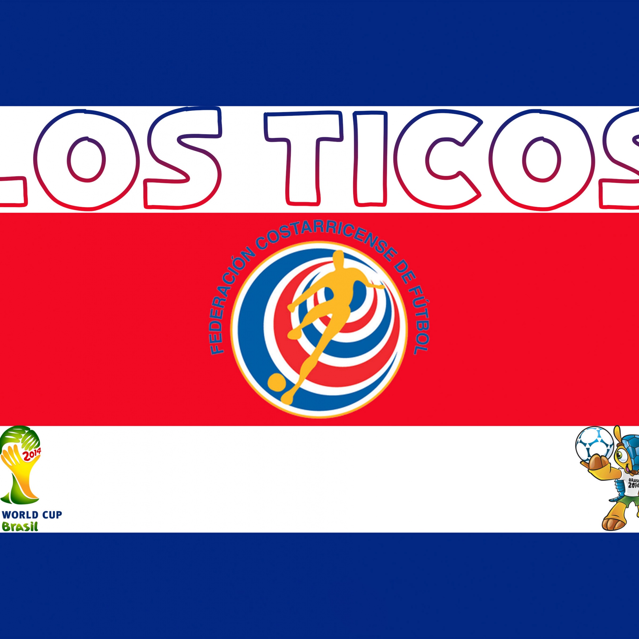 Los Ticos Costa Rica Football Crest