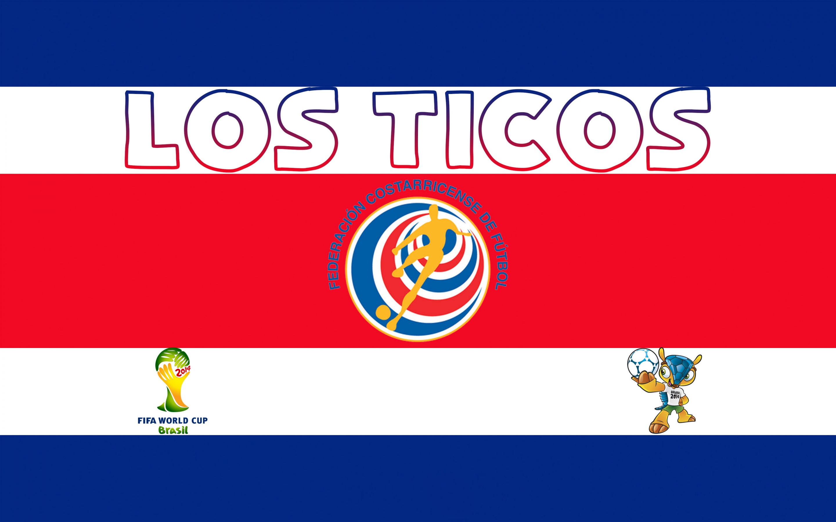 Los Ticos Costa Rica Football Crest