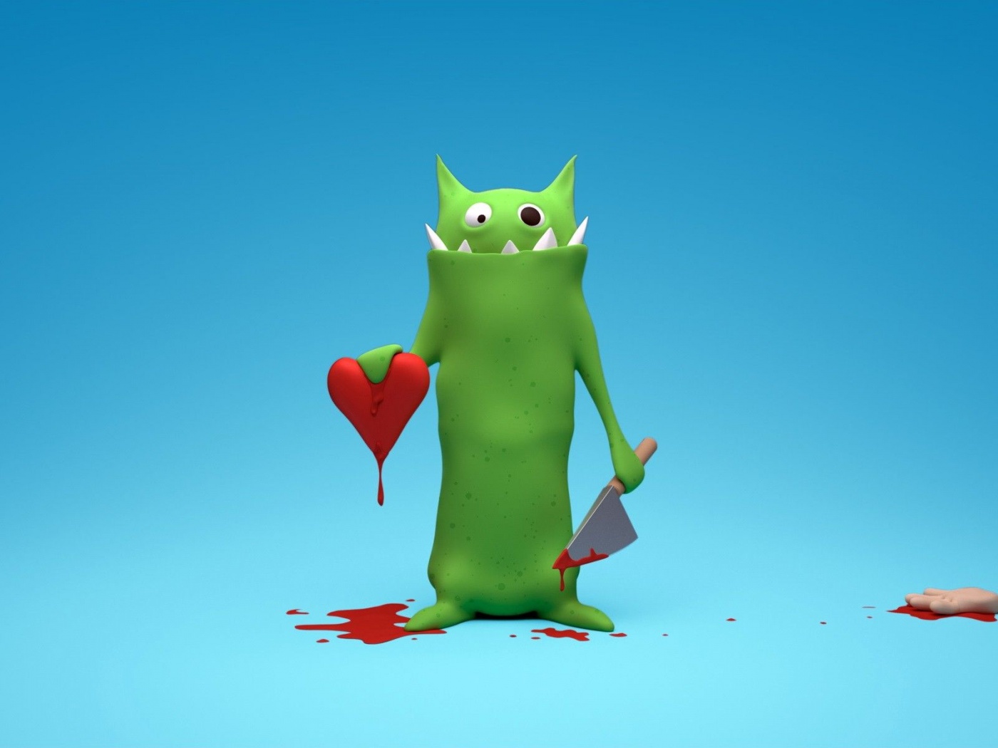 Love Monster Funny Hearts