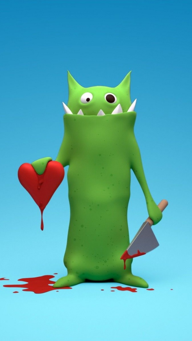 Love Monster Funny Hearts