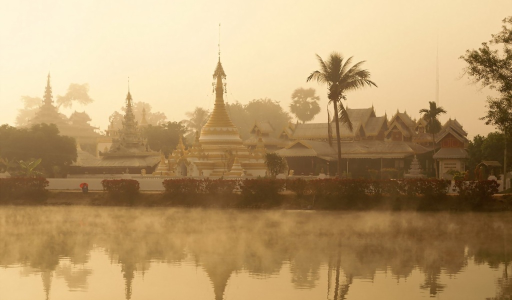 Mae Hong Son Thailand River Fog Temple