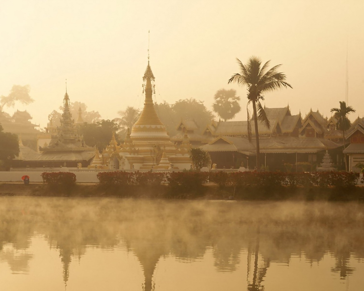 Mae Hong Son Thailand River Fog Temple