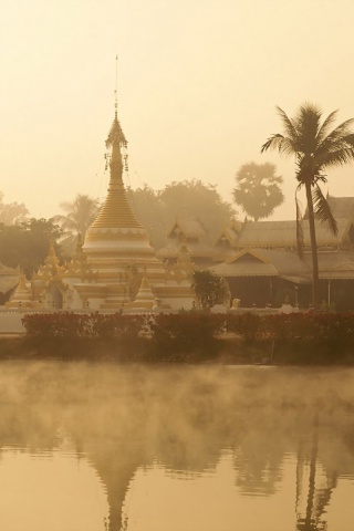 Mae Hong Son Thailand River Fog Temple