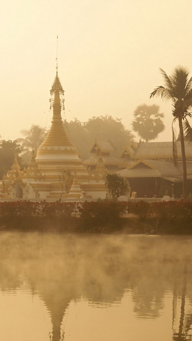 Mae Hong Son Thailand River Fog Temple