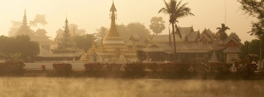 Mae Hong Son Thailand River Fog Temple