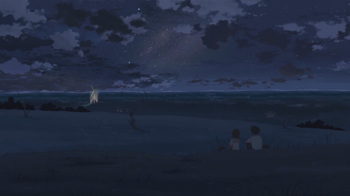 Makoto Shinkai 5 Centimeters Per Second Night Stars