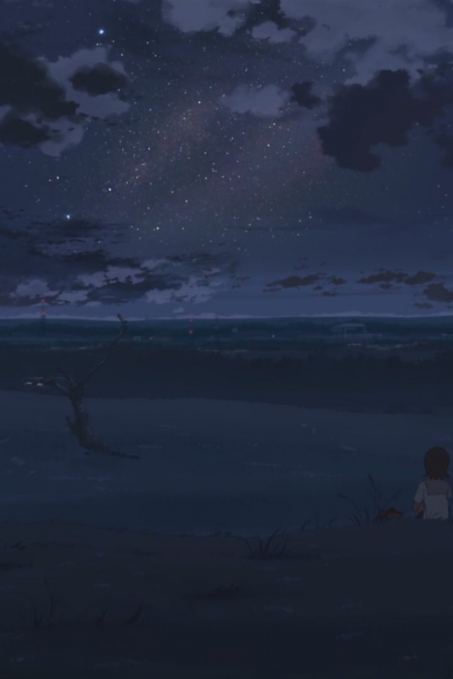 Makoto Shinkai 5 Centimeters Per Second Night Stars