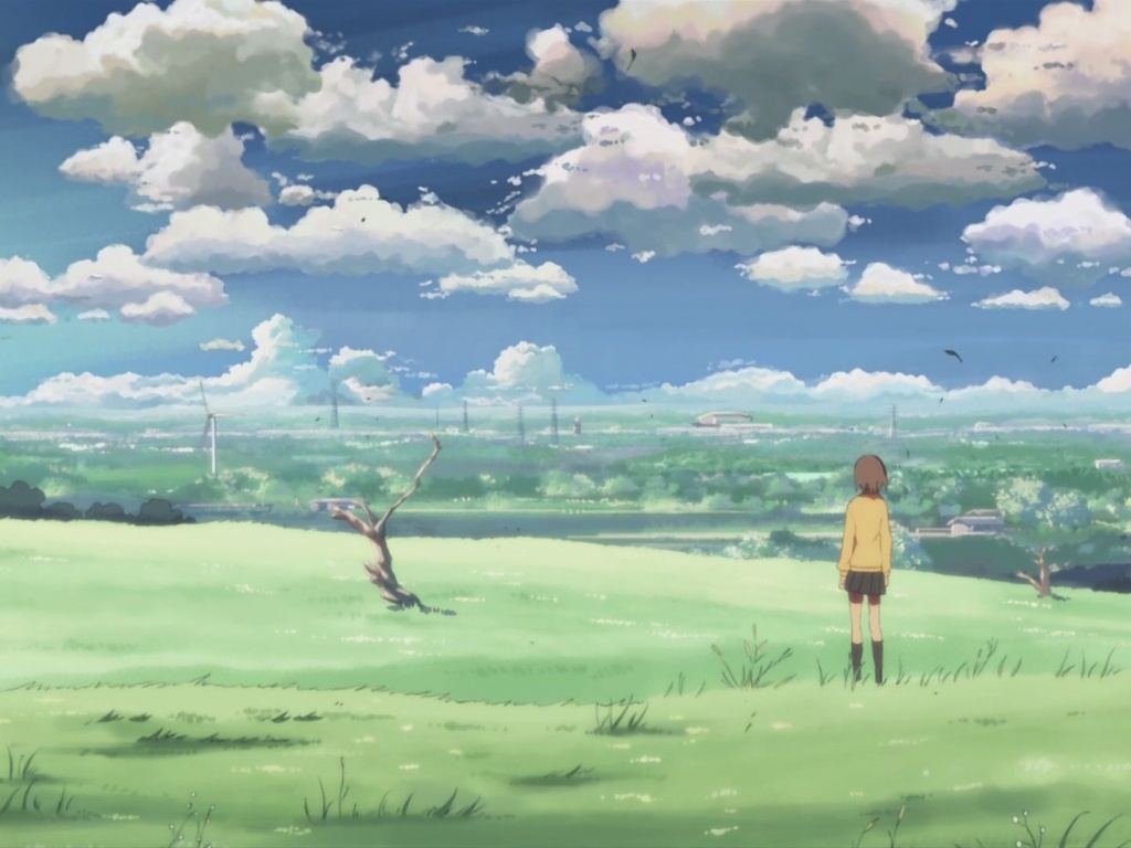 Makoto Shinkai 5 Centimeters Per Second Sky Space Girl